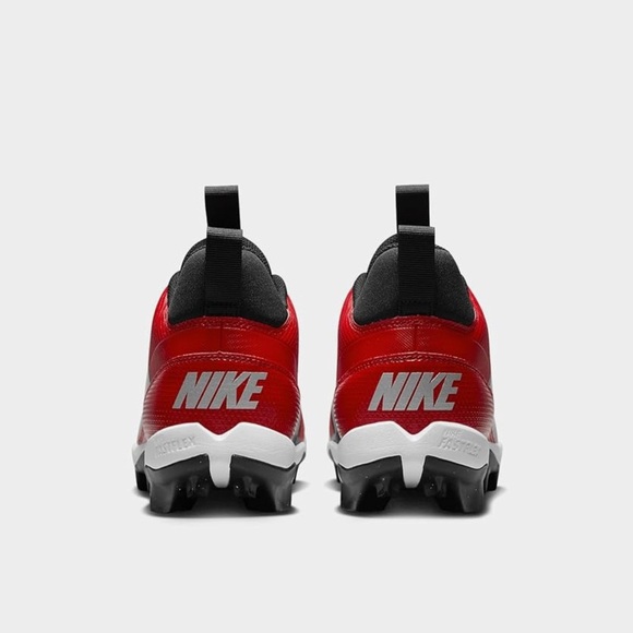 Nike Men’s Alpha Menace 4 Shark Cleats Red Black Size 11 - Picture 6 of 9